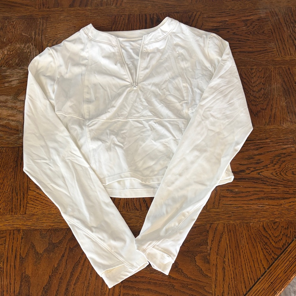 HALARA White Long Sleeve Top